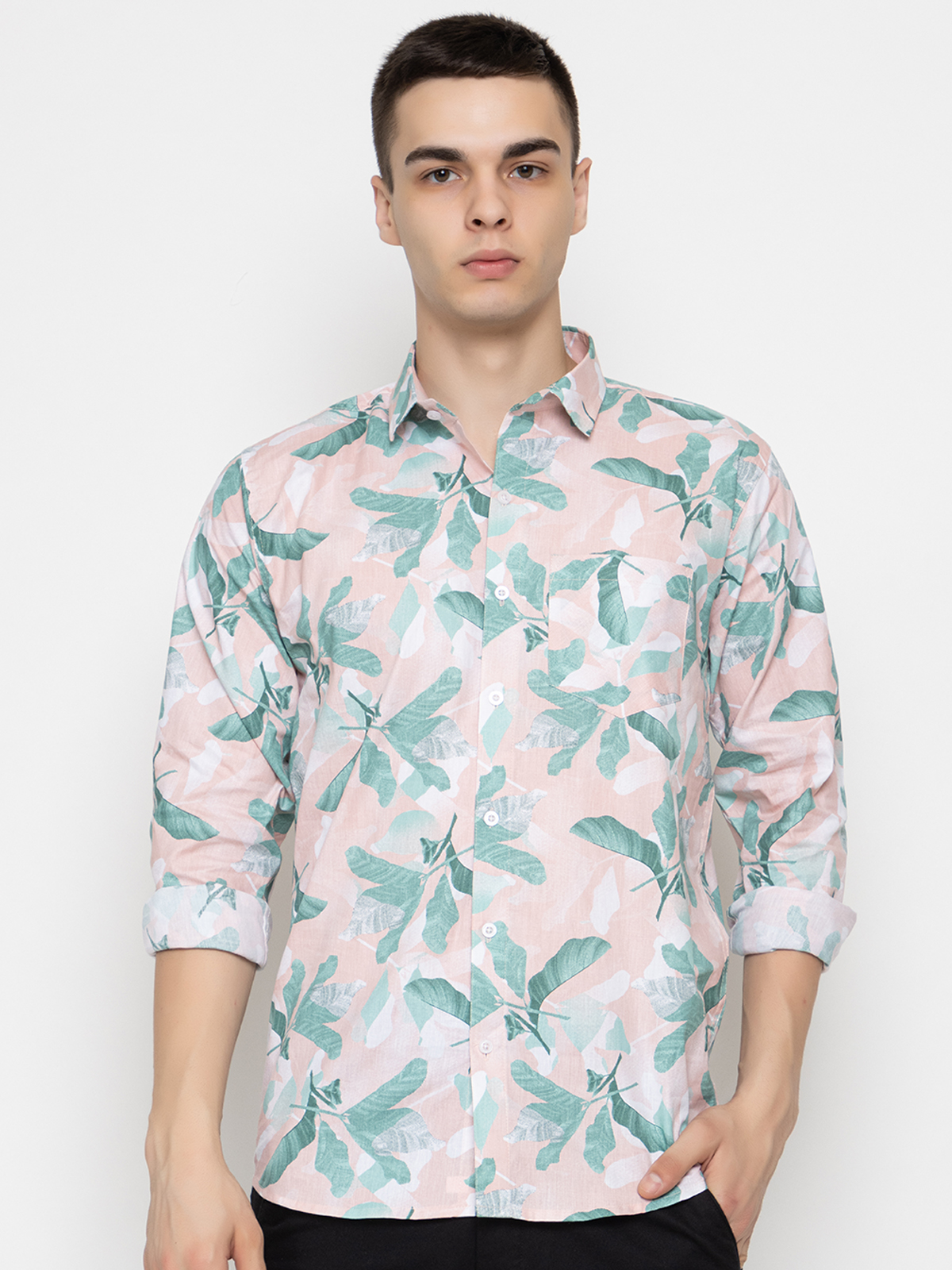 IMG_0790.jpg FERYPRO Men’s Printed Casual Printed Cotton Full Sleeve Shirt - Image 1