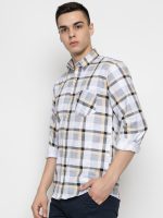FERYPRO Men’s Printed Casual Checks Cotton Full Sleeve Shirt - Image 3